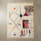 Authentic Beni Ourain Rug – Minimalist Boho Wool