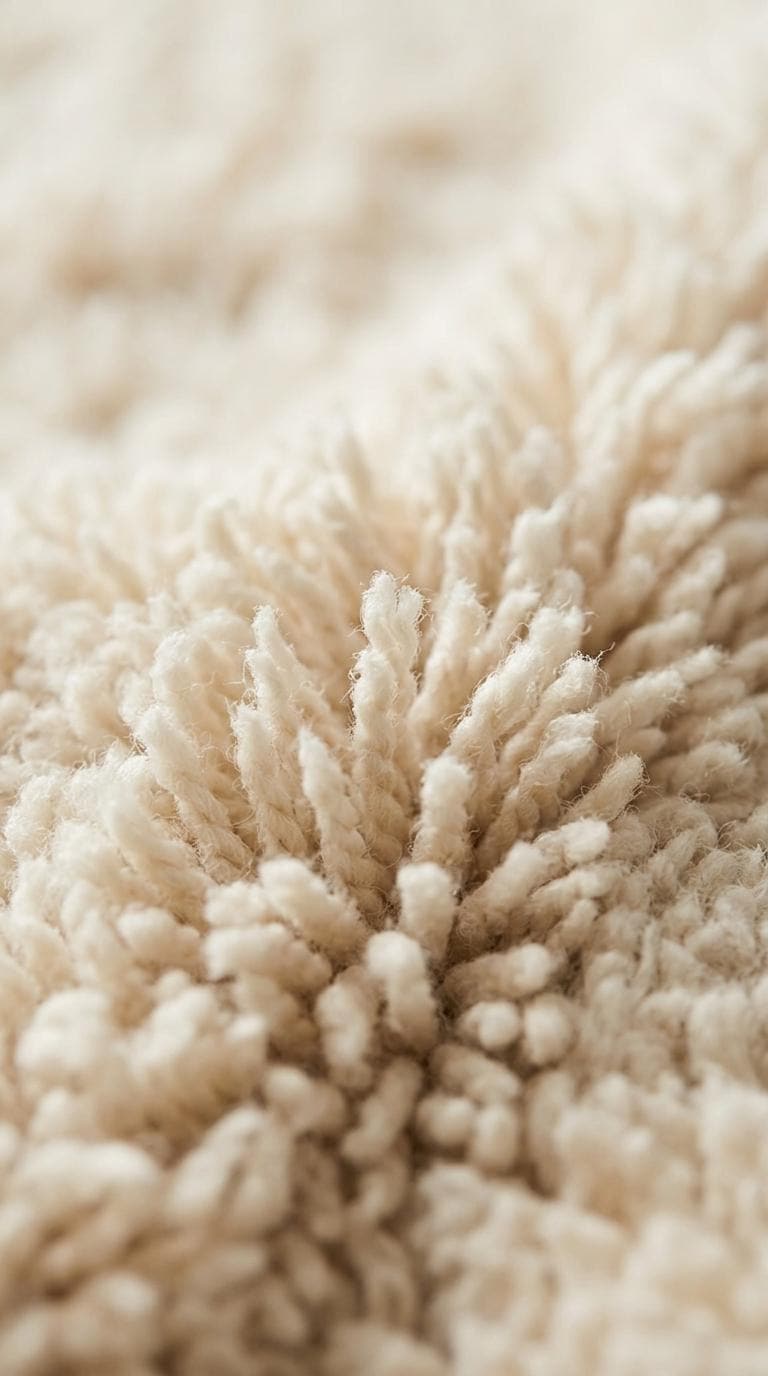 Moroccan Wool Rug, Cream  authentic Wool Beni Ourain Rug