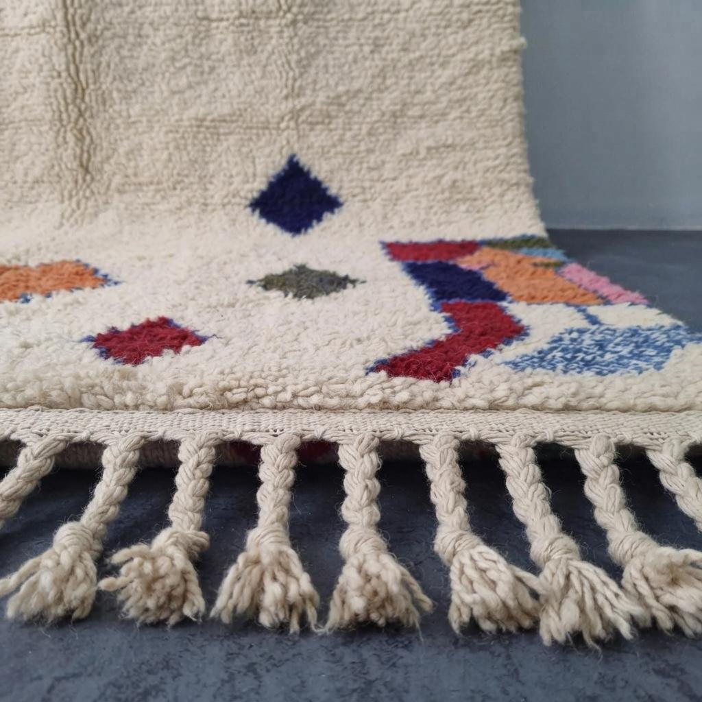 Authentic Beni Ourain Rug – Minimalist Boho Wool