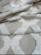 Hand-Woven Moroccan Wool Rug, Tribal Berber Design, Atlas Mountains Home Decor