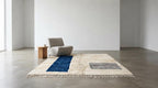 Morrocan Rug, Geometric Area Rug, Plush Hand-Tufted Boho Wool Rug