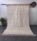 Moroccan Traditional Wool Rug. Hand-Woven Rug ,Tribal Berber DisignAtlas Mountains Decor