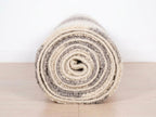 Hand-Knotted Moroccan Diamond Rug – Organic Wool, Charcoal Cream