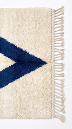 Hand-Tufted Moroccan Rug, Chevron Shag Rug, Boho Geometric Stripe Decor