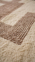 Handmade Beni Ourain Rug – Geometric Boho Carpet