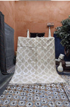 Hand-Woven Moroccan Wool Rug, Tribal Berber Design, Atlas Mountains Home Decor