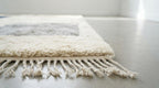 Morrocan Rug, Geometric Area Rug, Plush Hand-Tufted Boho Wool Rug