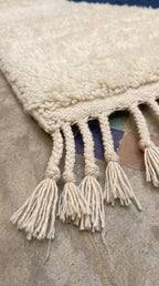 Hand-Tufted Moroccan Rug, Chevron Shag Rug, Boho Geometric Stripe Decor