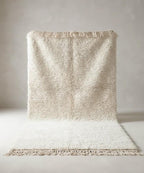 Moroccan Wool Rug, Cream  authentic Wool Beni Ourain Rug